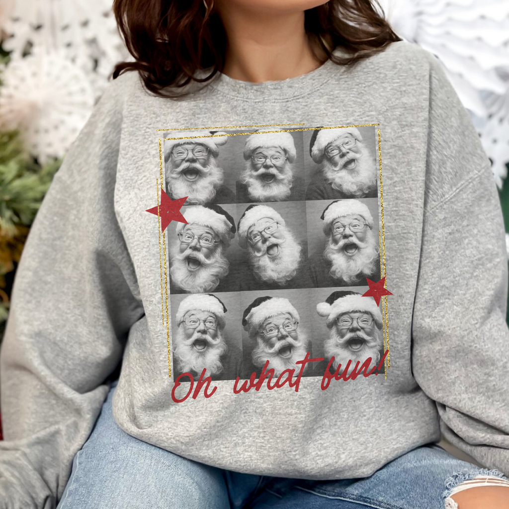 Santa Selfie Polaroid Candid Photoshoot | Oh What Fun | Unisex