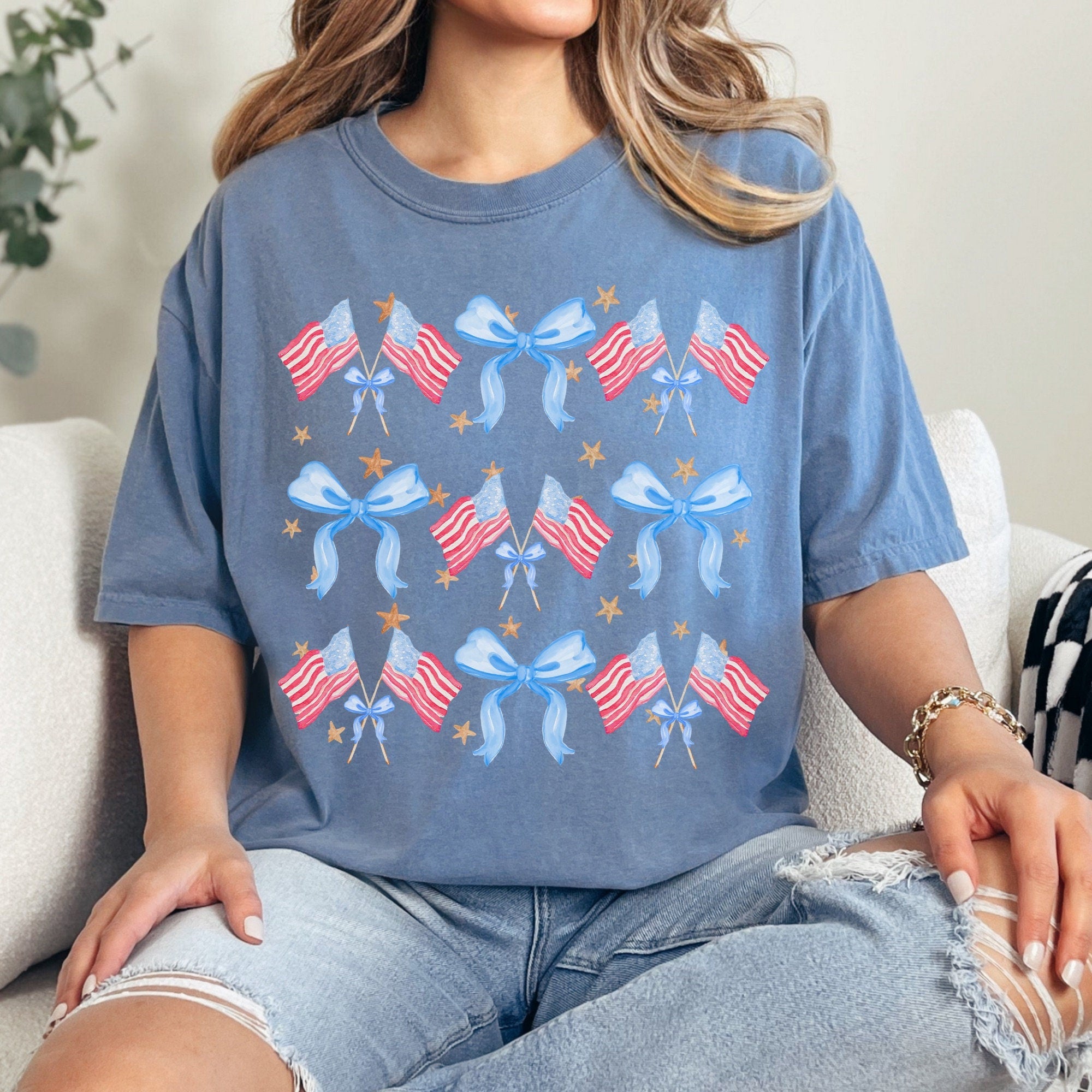 Red White and Blue Coquette | 1776 | Fourth of July | Independence Day | Unisex tee