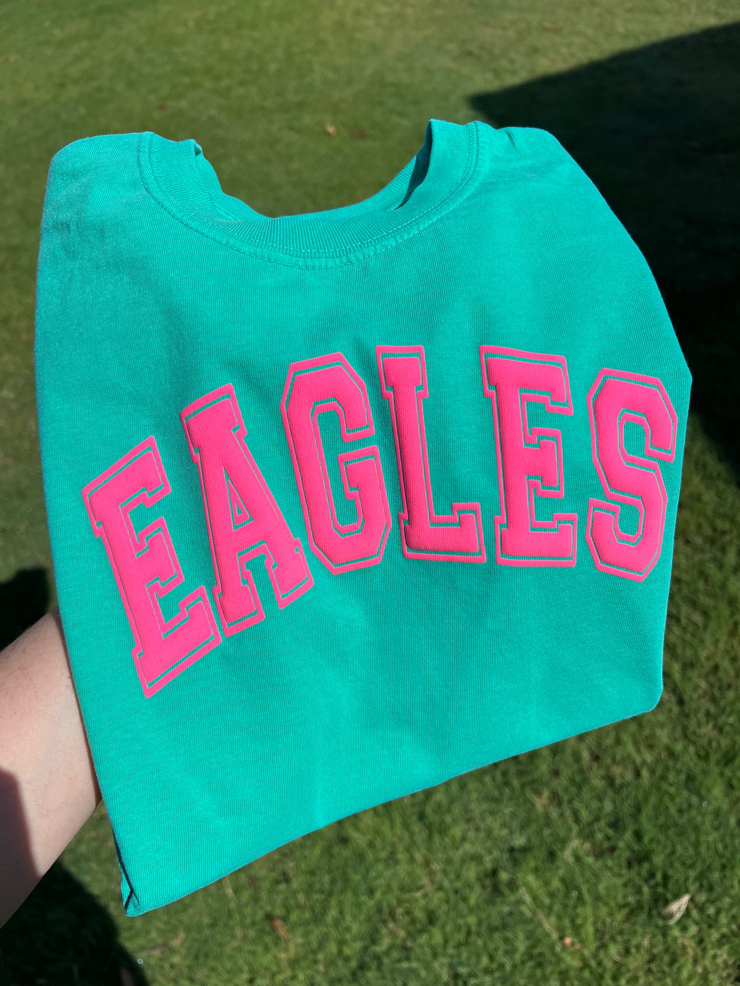 EAGLES Hot Pink Puff Mascot Shirt