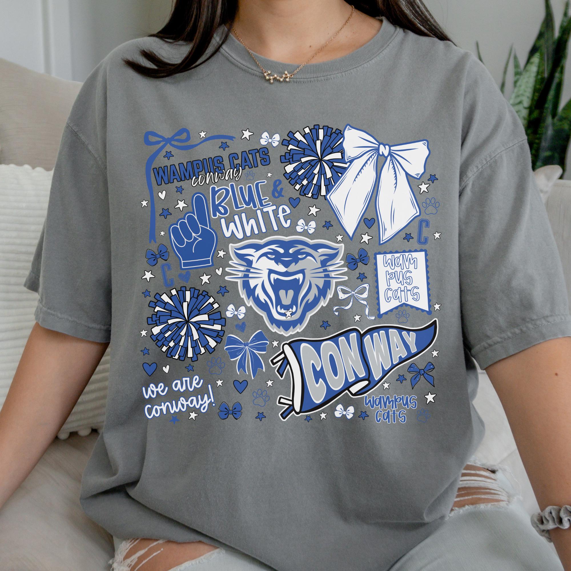 Wampus Cats School Spirit Shirt: Comfort Colors Unisex Tee