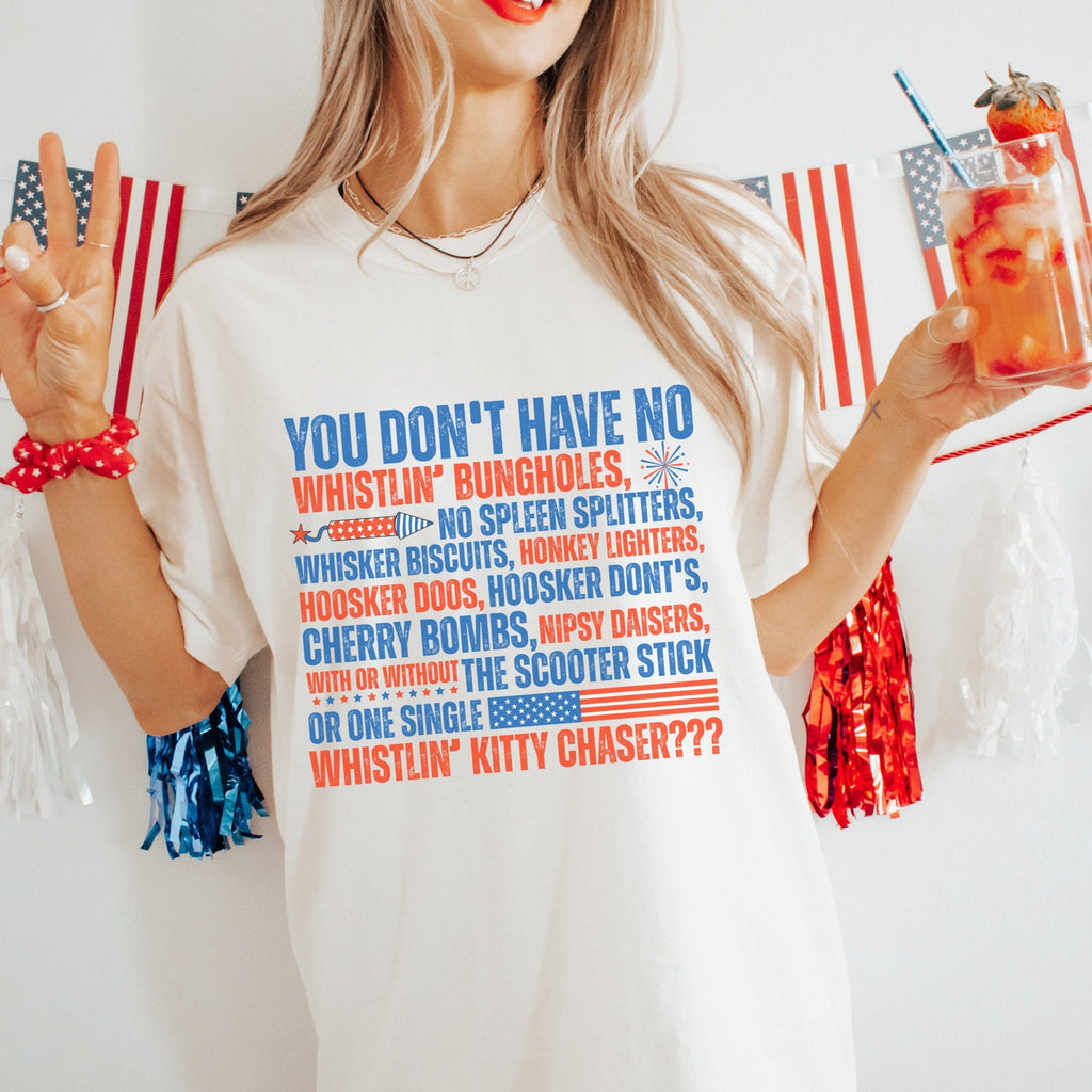 Joe Dirt Fourth of July Tee - Whistlin Bungholes Unisex Shirt