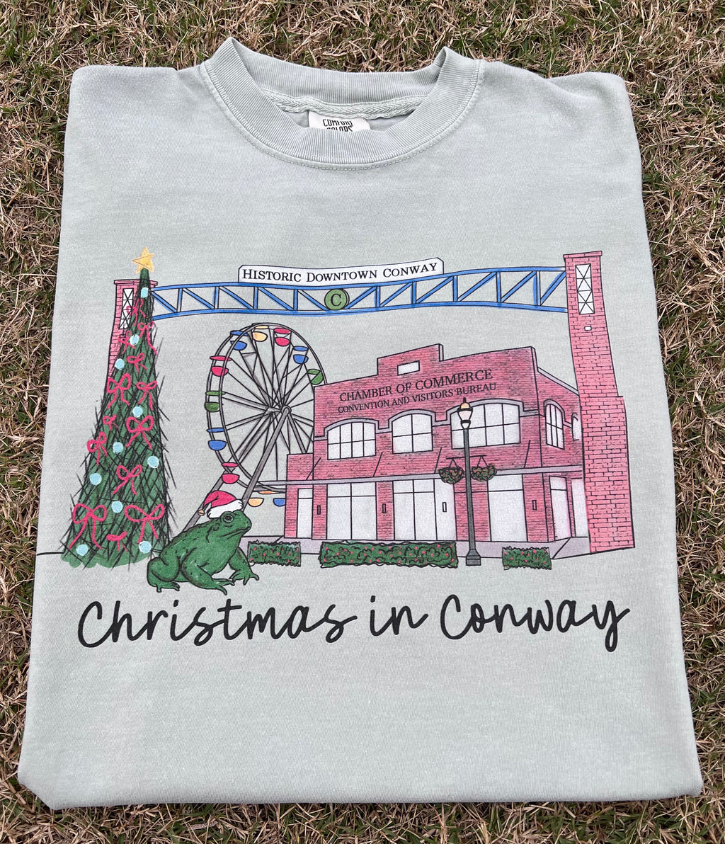 Christmas in Conway Comfort Color Shirt, Bay