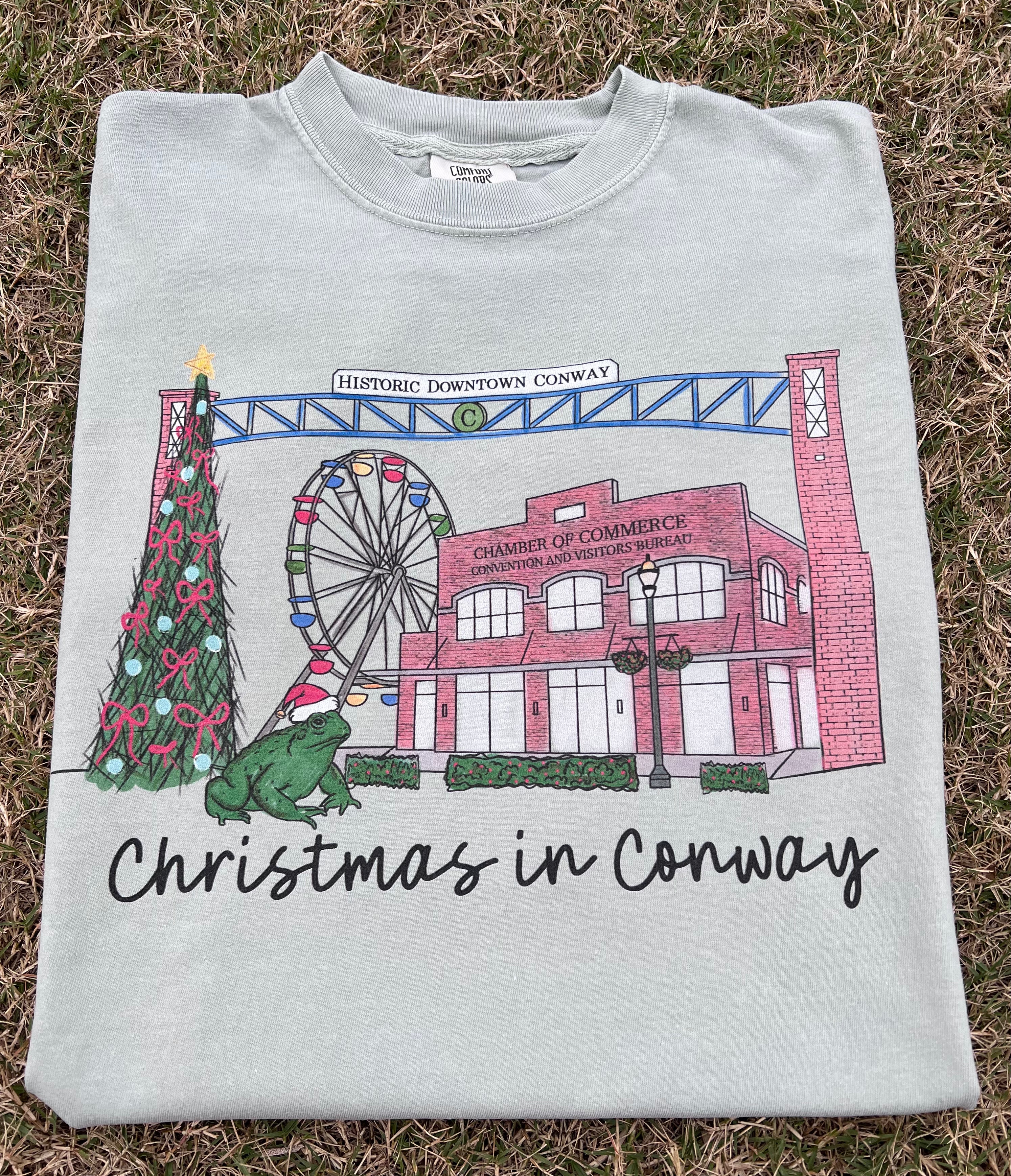 Christmas in Conway Comfort Color Shirt, Bay