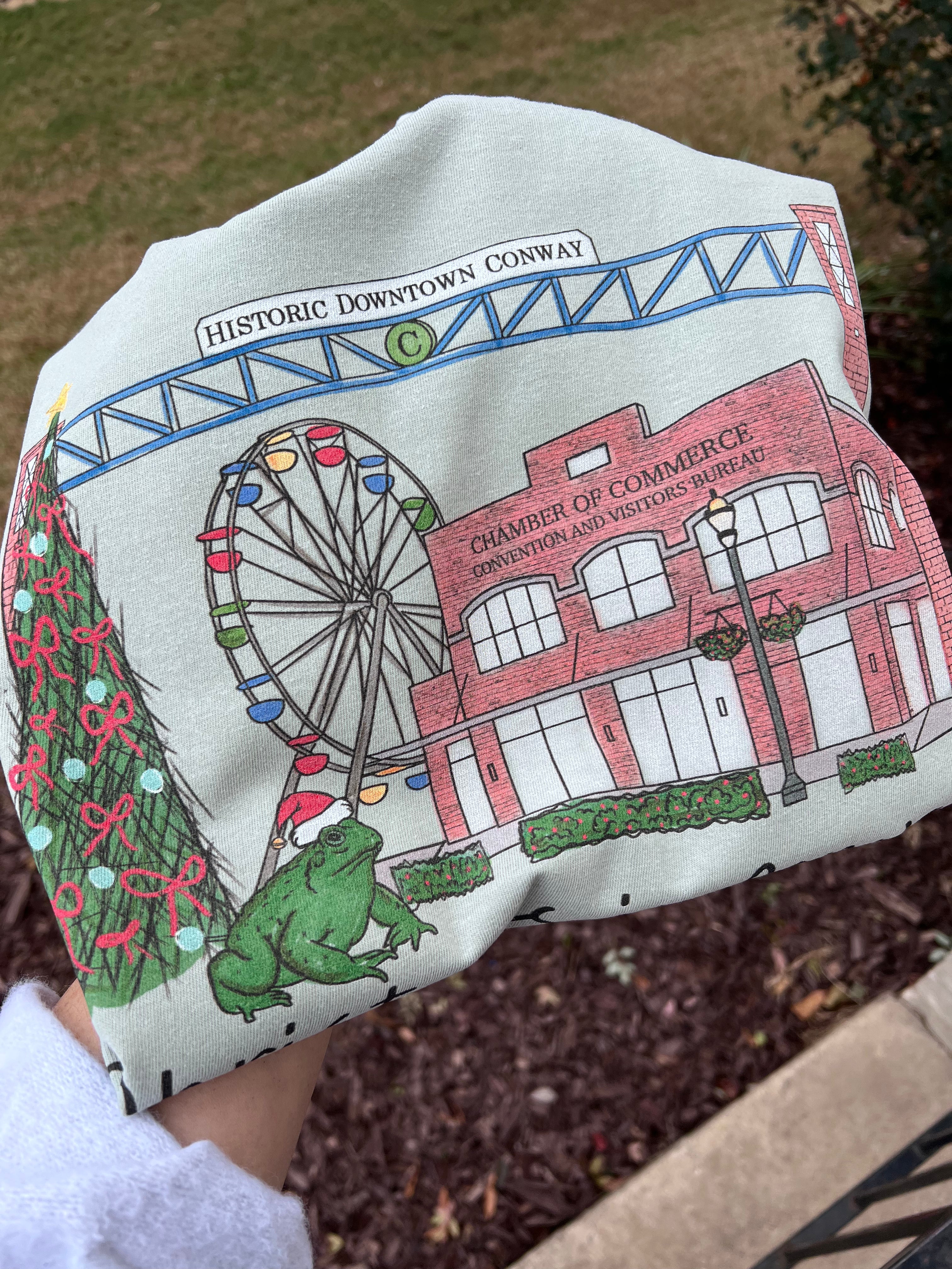 Christmas in Conway Comfort Color Shirt, Bay