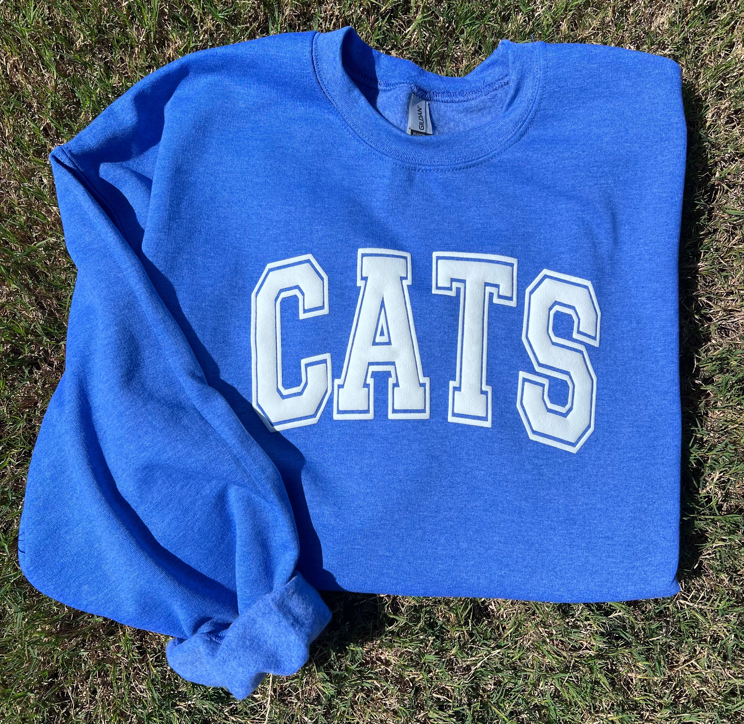 Heather Royal CATS Mascot Sweatshirt