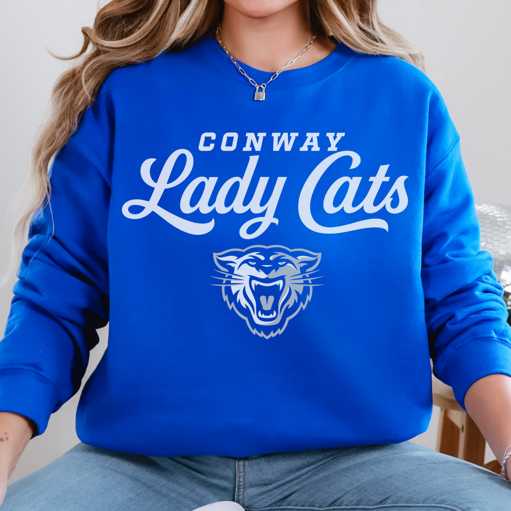 Lady Cats Sweatshirt, Name on Back