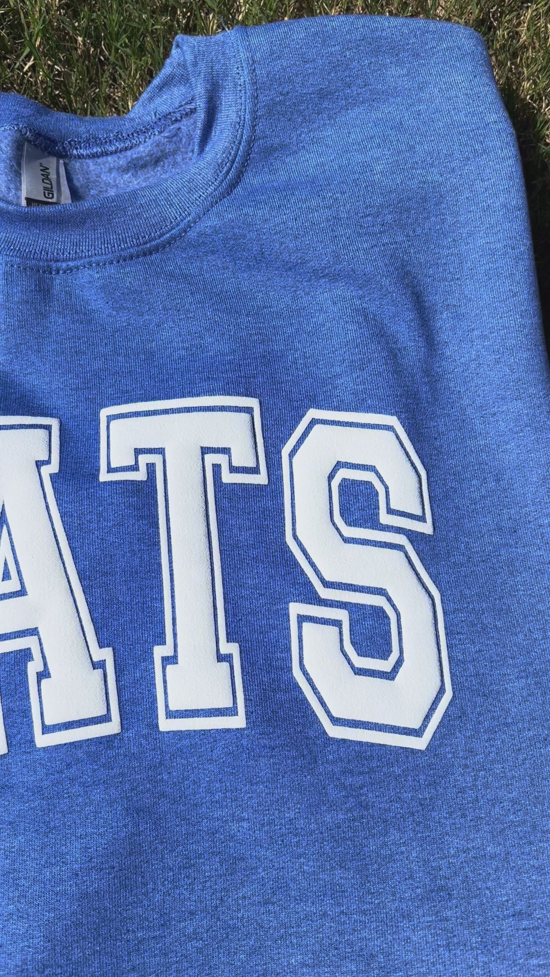 Heather Royal CATS Mascot Sweatshirt